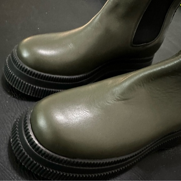 Ganni chunky leather Chelsea boots - Picture 6 of 7